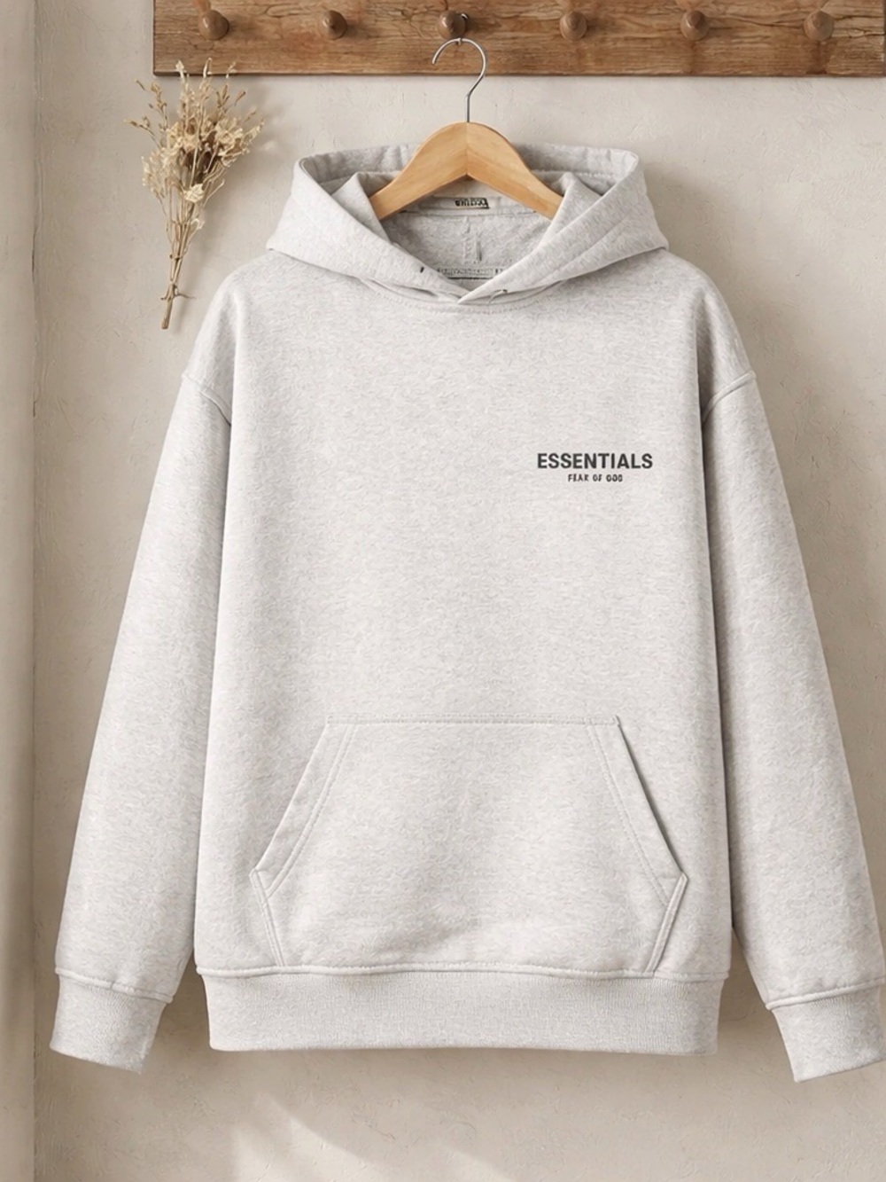 NEW Fear of God Essentials Hoodie (2022) - Light Oatmeal *Size Large